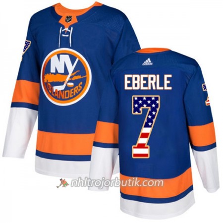 Män Ishockey New York Islanders Tröja Jordan Eberle 7 Adidas 2017-2018 Blå USA Flag Fashion Authentic Män Ishockey New York Islanders Tröja Jordan Eberle 7 Adidas 2017-2018 Blå USA Flag Fashion Authentic